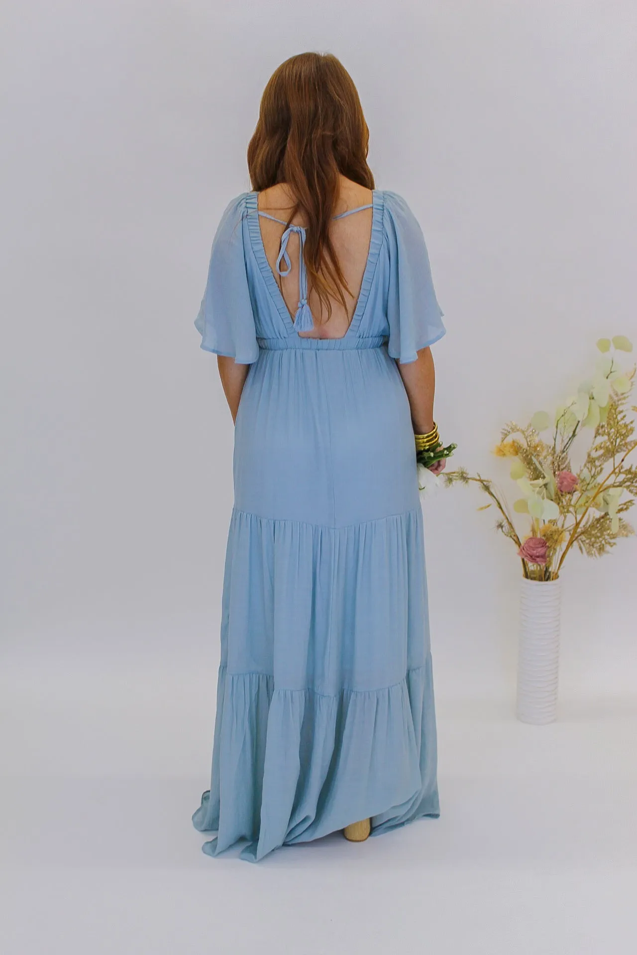 Delightful Tiered Maxi Dress