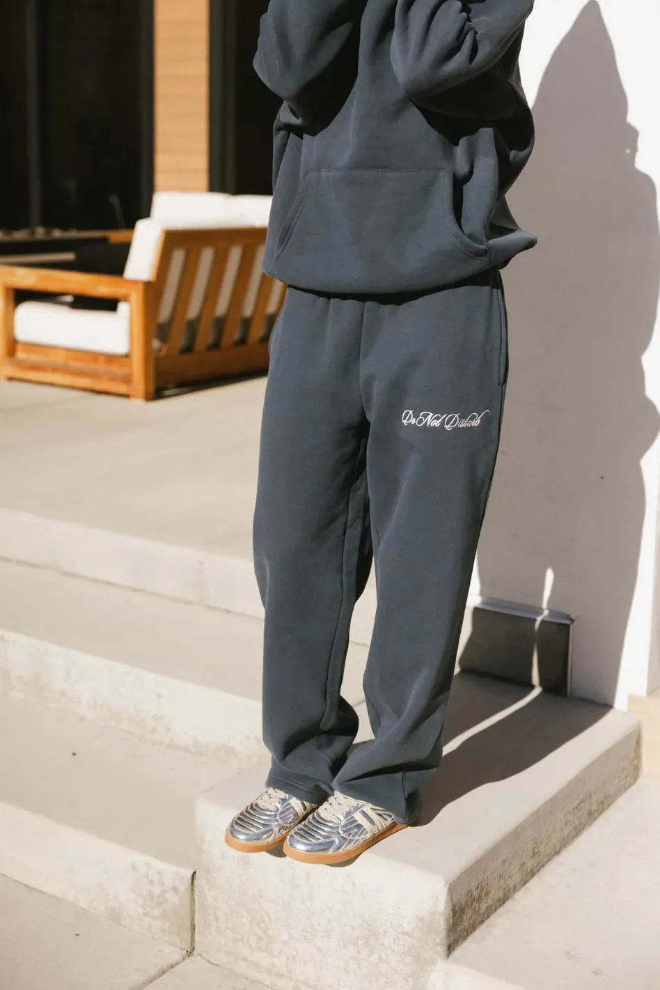 Do Not Disturb Sweatpants in Navy