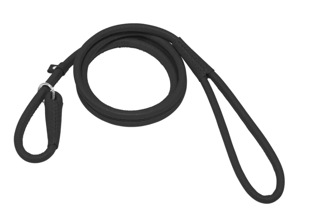 Dogline Soft Leather Rolled 6' Slip Leashes