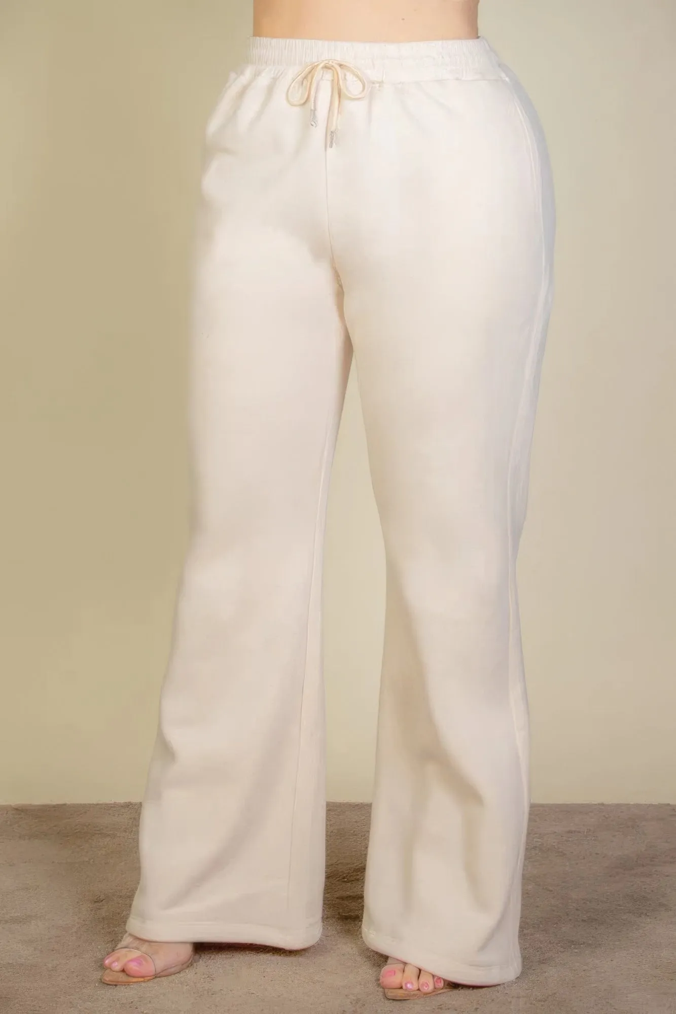 Drawstring Waist Slant Pocket Sweatpants