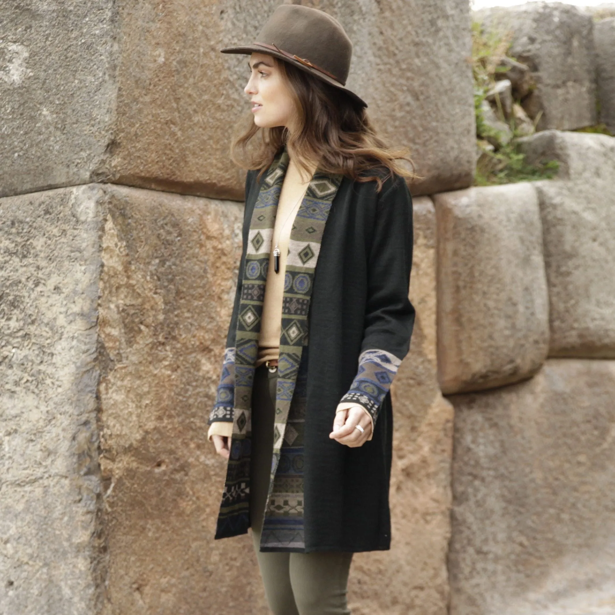 Emerald Diamond Alpaca Sweater