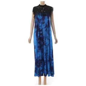 Floral Printed Sleeveless Maxi Dress.