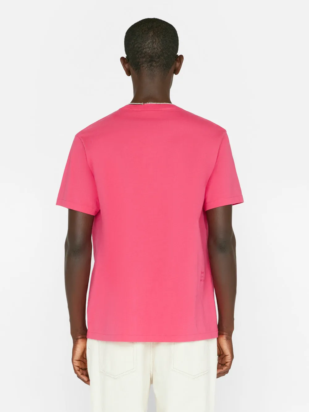 FRAME Logo Tee -- Pop Rose