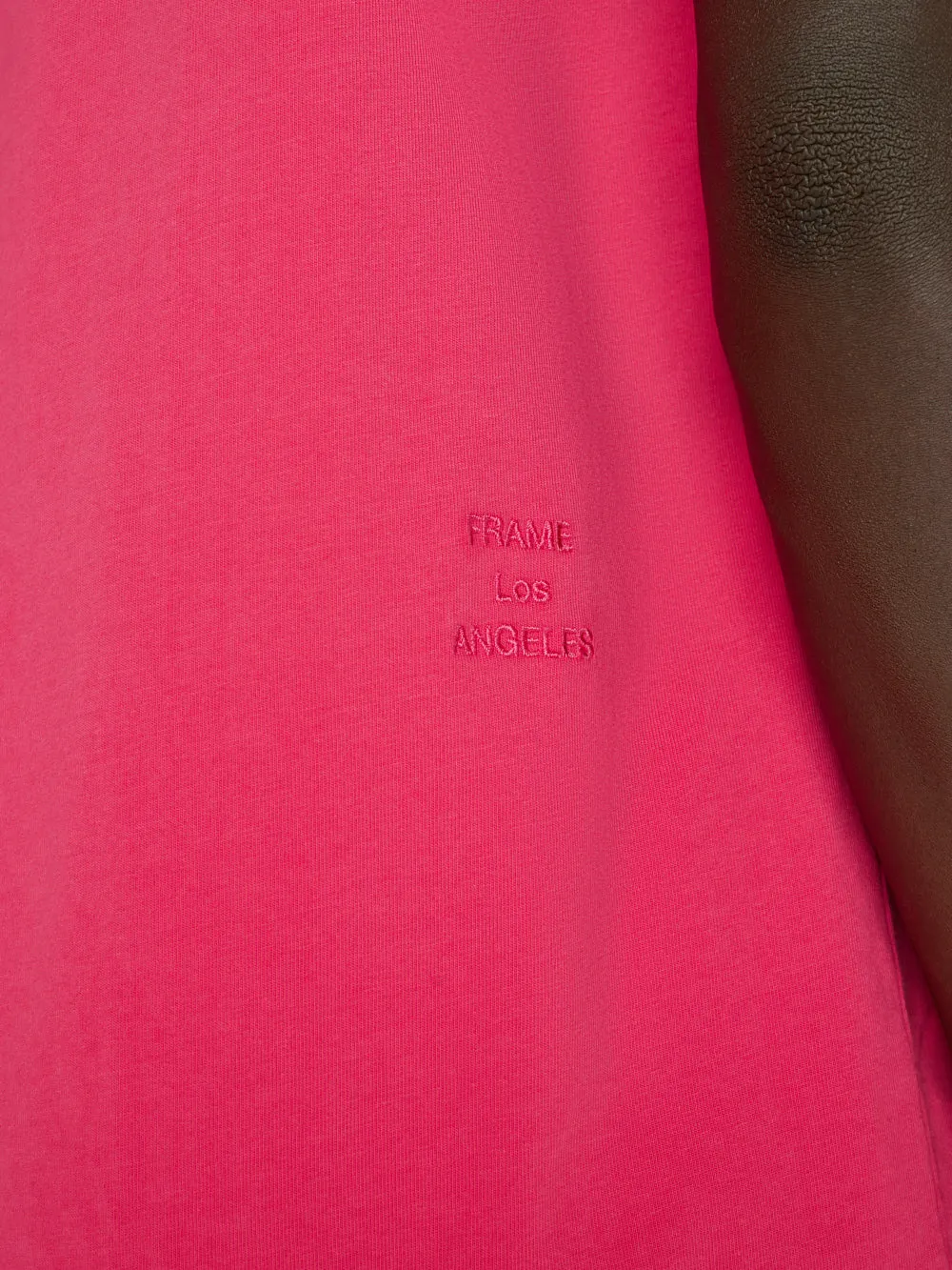 FRAME Logo Tee -- Pop Rose