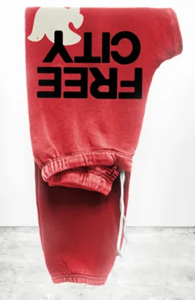 Free City Large Sweatpant-ArtYard Red