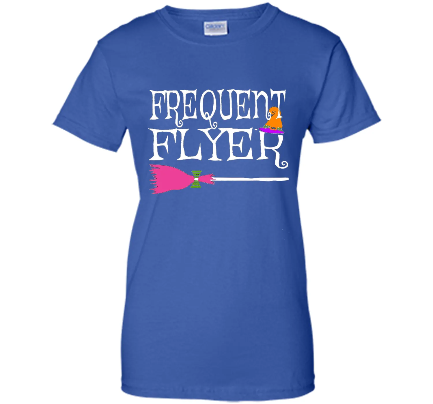 Frequent Flyer Witch Funny Cute Halloween T-Shirt