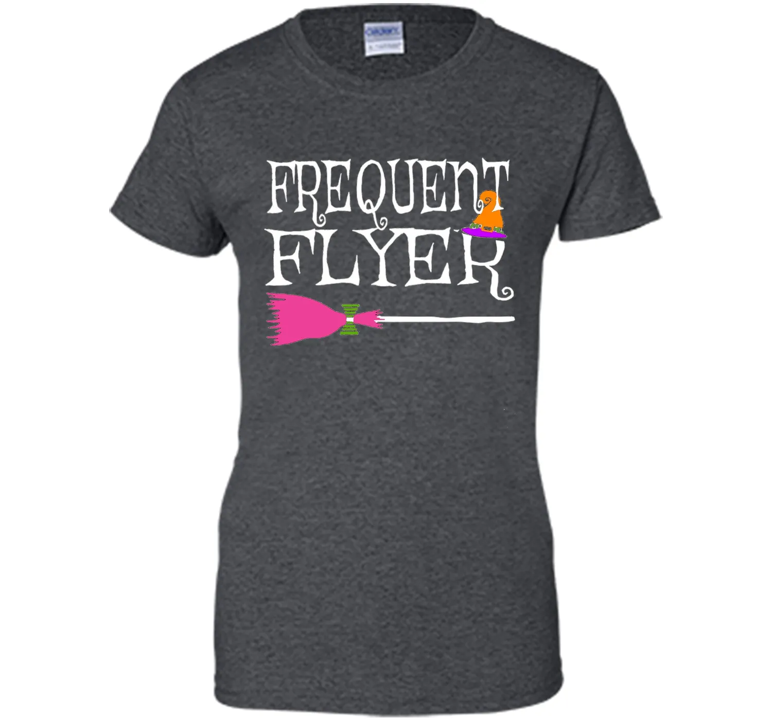 Frequent Flyer Witch Funny Cute Halloween T-Shirt