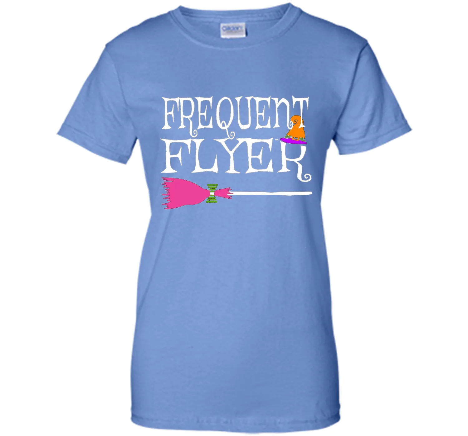 Frequent Flyer Witch Funny Cute Halloween T-Shirt