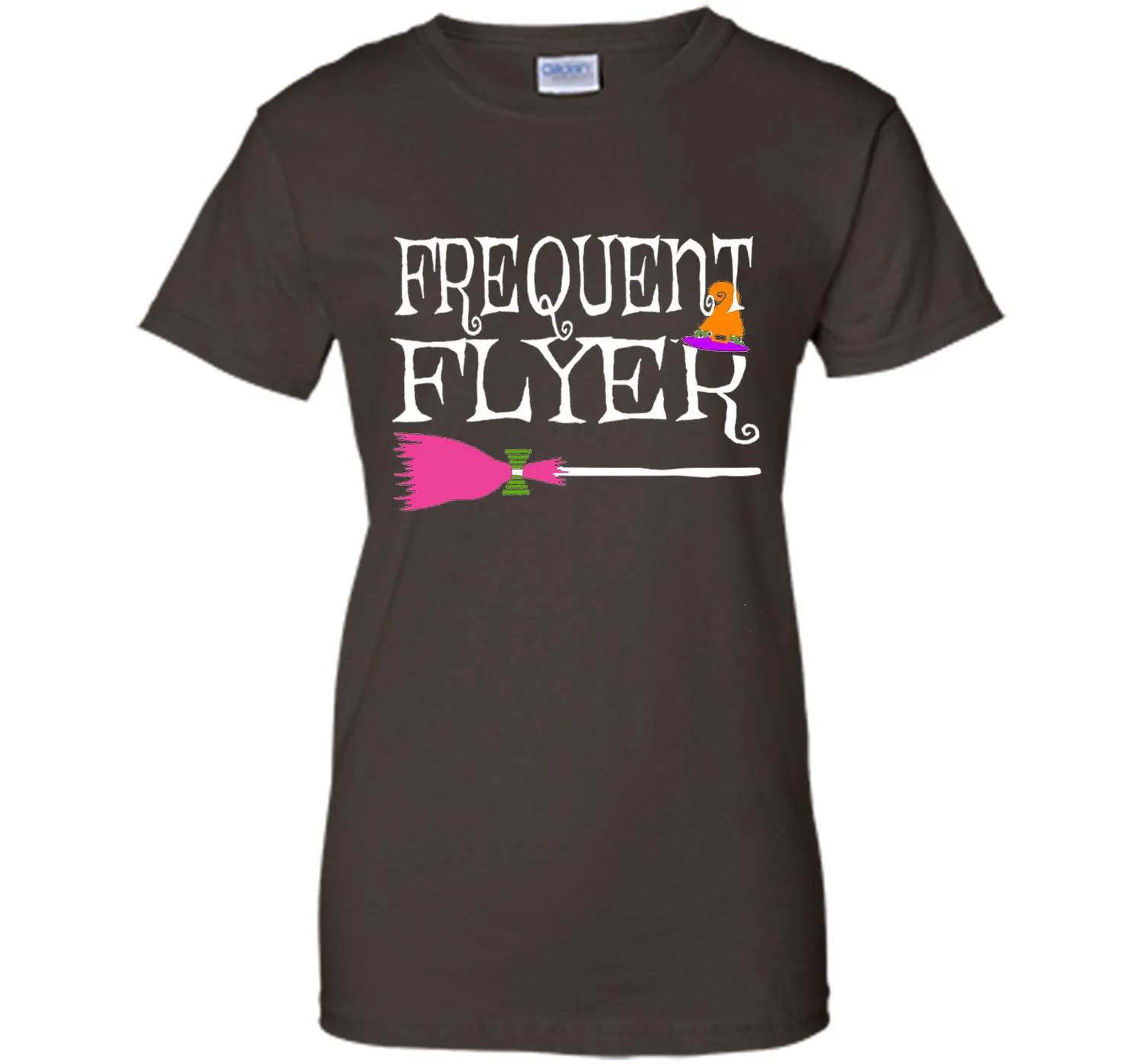 Frequent Flyer Witch Funny Cute Halloween T-Shirt