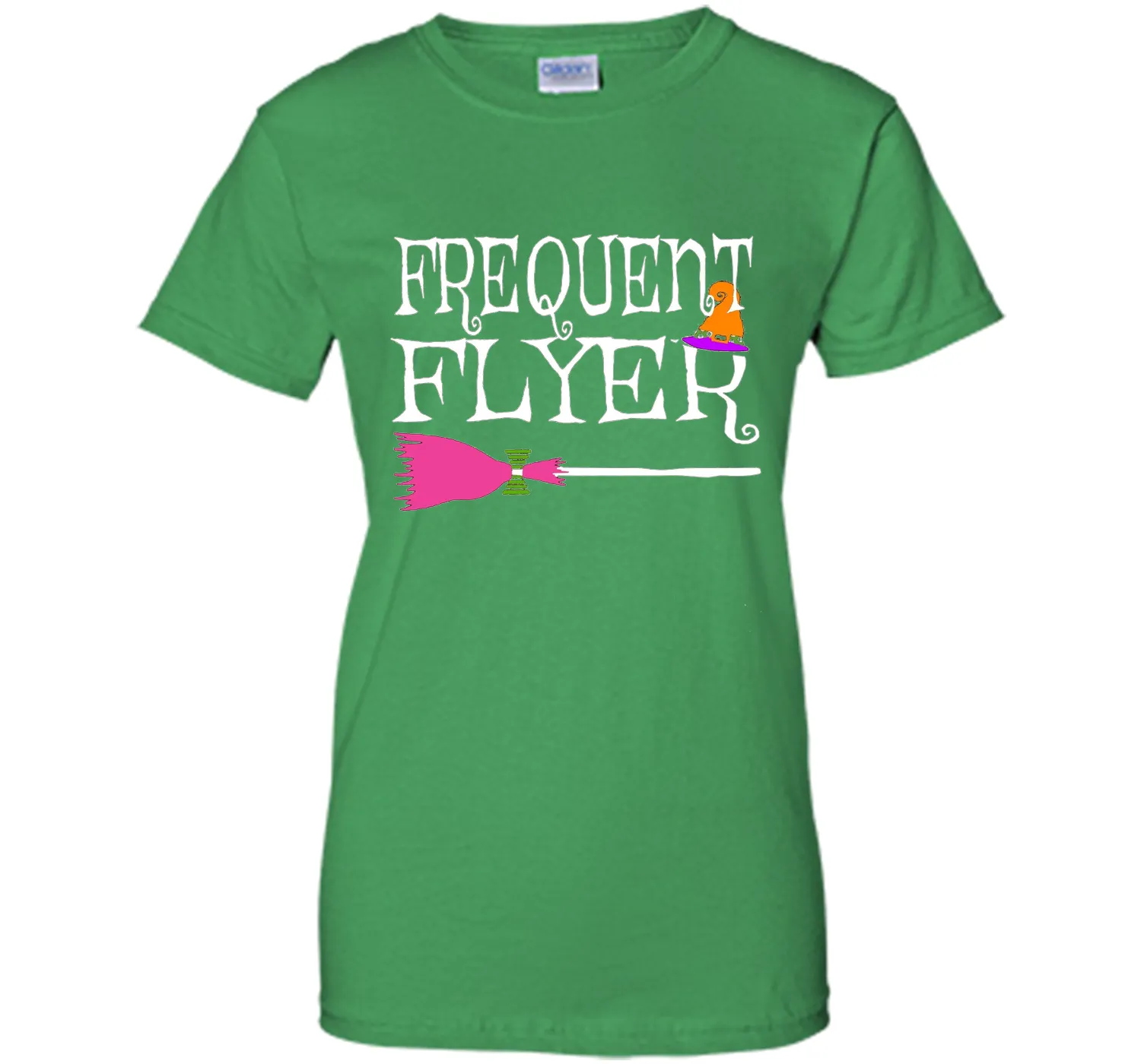 Frequent Flyer Witch Funny Cute Halloween T-Shirt