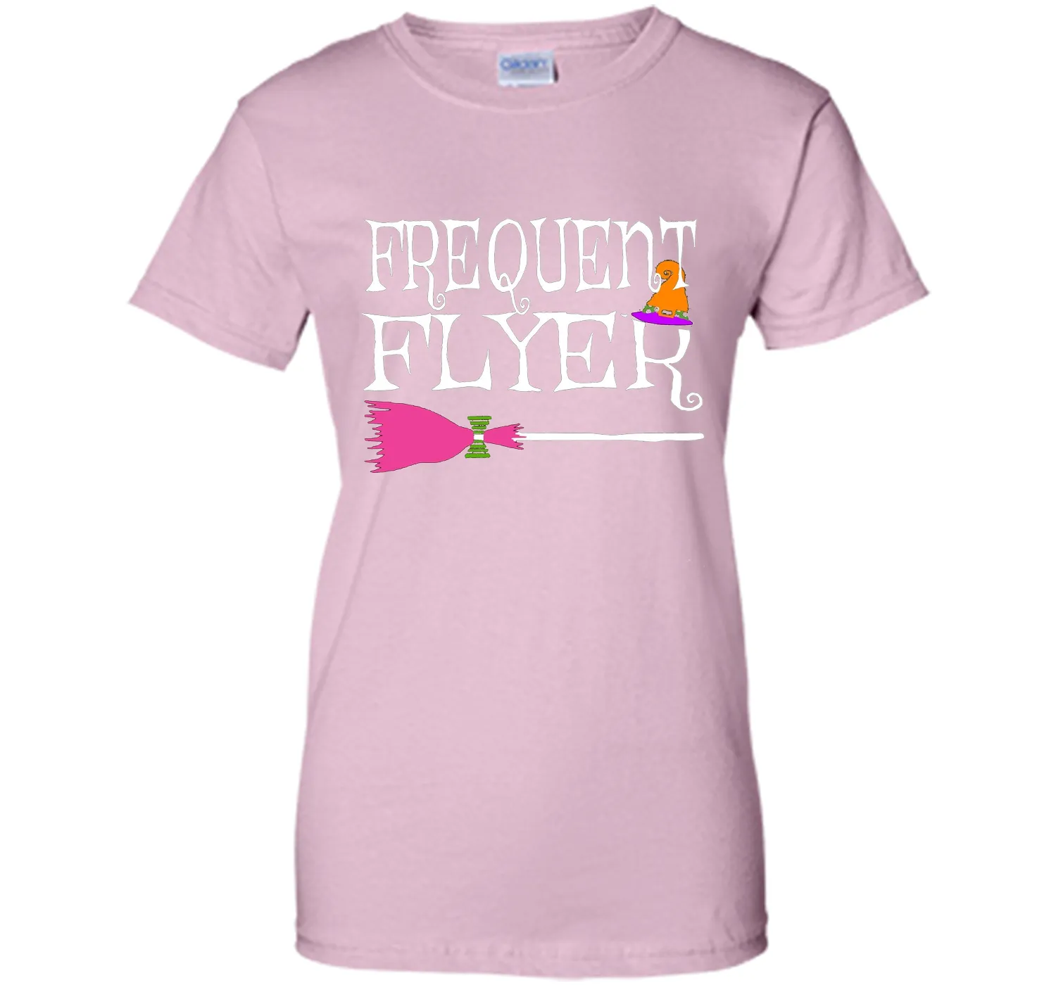 Frequent Flyer Witch Funny Cute Halloween T-Shirt