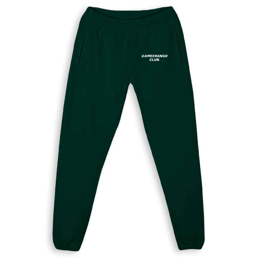 GAMECHANGRPANTSGR Wild Green Sweatpants.