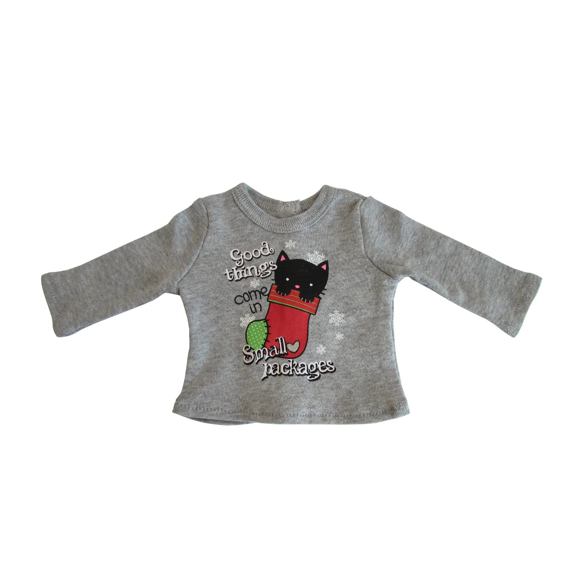 Good Things Come in Small Packages Long Sleeve T-Shirt for 18-inch dolls