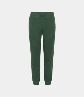 Green bamboo sweatpants with logo