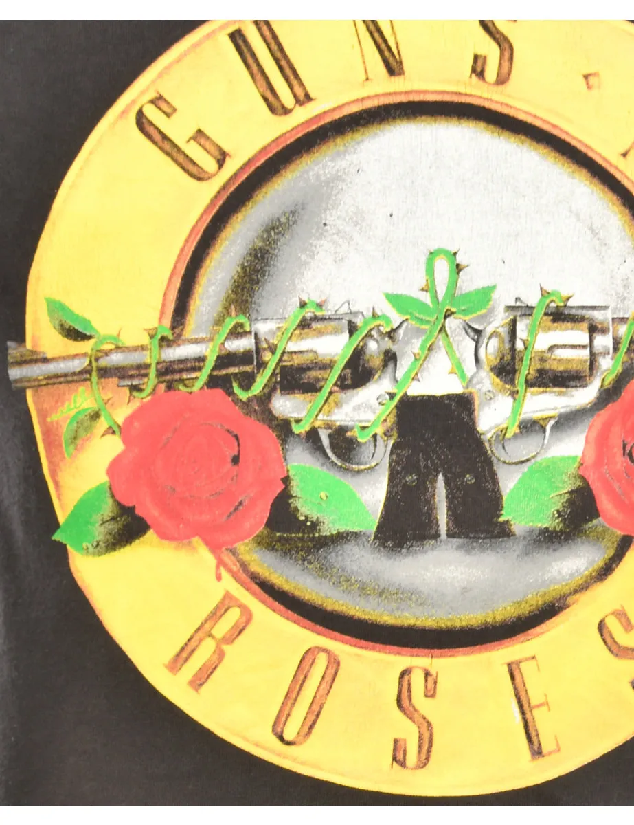 Guns N' Roses Black Fruit Of The Loom Band T-shirt - L