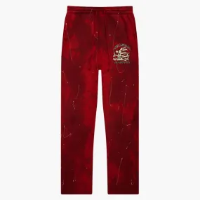 Hellstar Sports Tie-dye Sweatpants Red