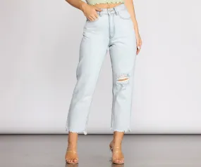 High Rise Cropped Jeans
