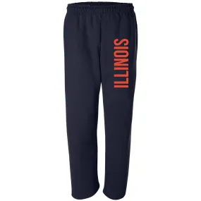 Illinois Fighting Illini Super Block Sweatpants - Navy