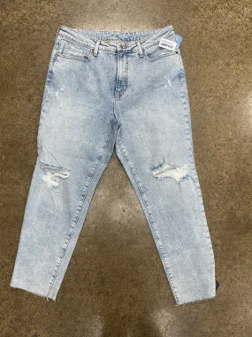 Jeans Straight By Old Navy In Blue Denim, Size:14