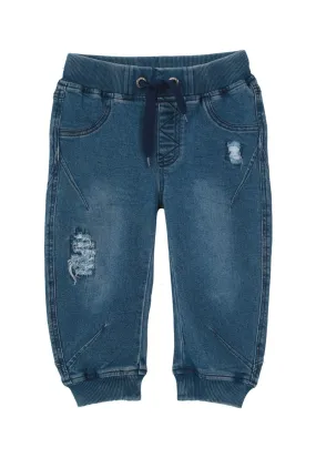 Jeans Super elastic Jr. Bebé Denim celeste Black and Blue