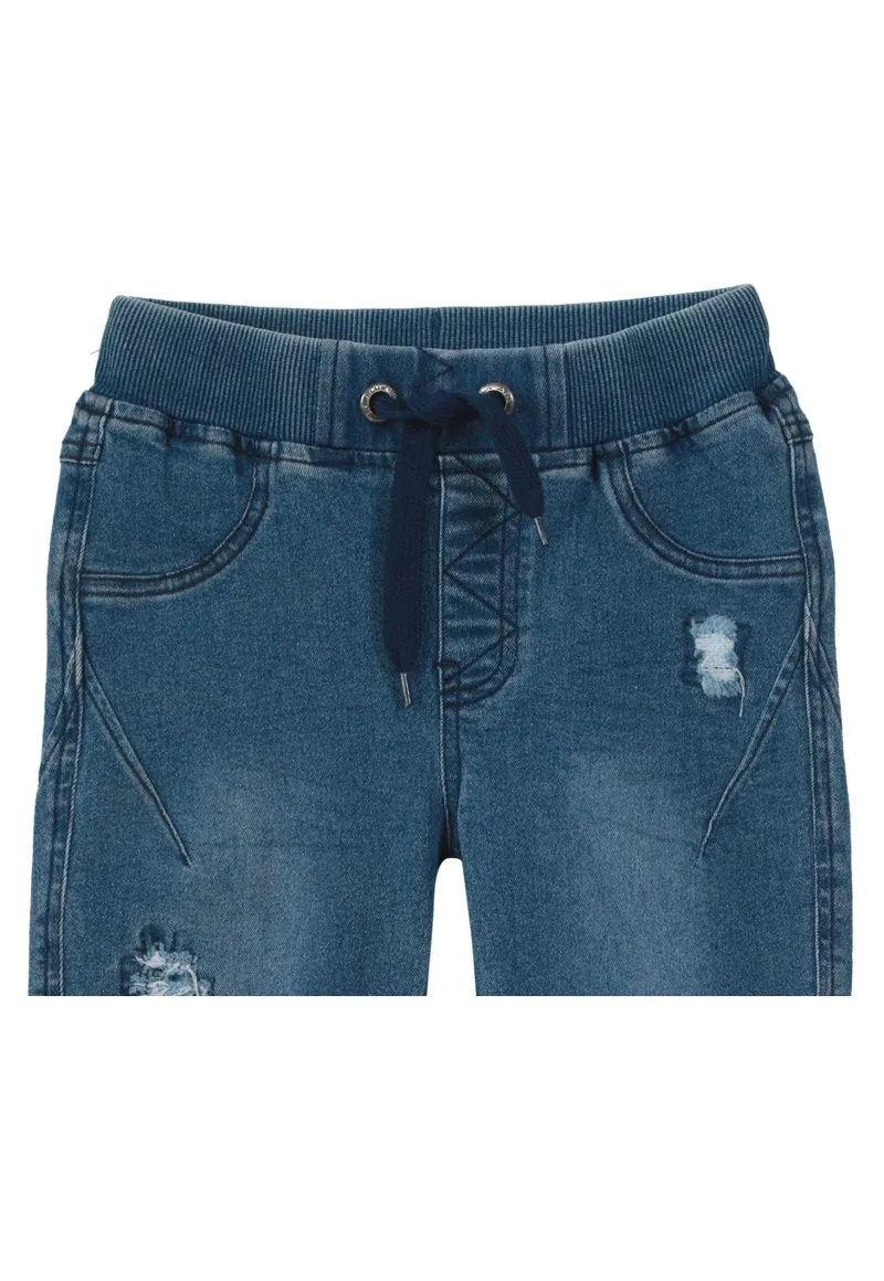 Jeans Super elastic Jr. Bebé Denim celeste Black and Blue