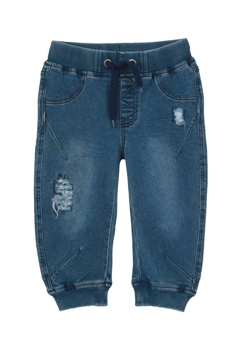 Jeans Super elastic Jr. Bebé Denim celeste Black and Blue
