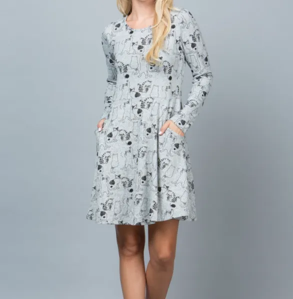 Kitty Cat Tunic Dress- LAST ONE!