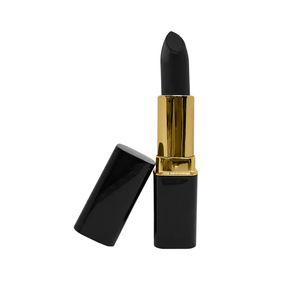 Lipstick - Deep Black - Gold Trim