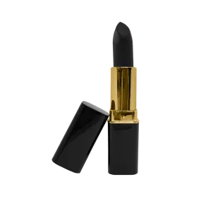 Lipstick - Deep Black - Gold Trim