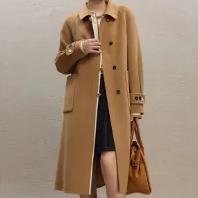 Long Cashmere Camel Coat | CAMILLE