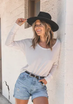 Long Sleeve Open Back Thermal