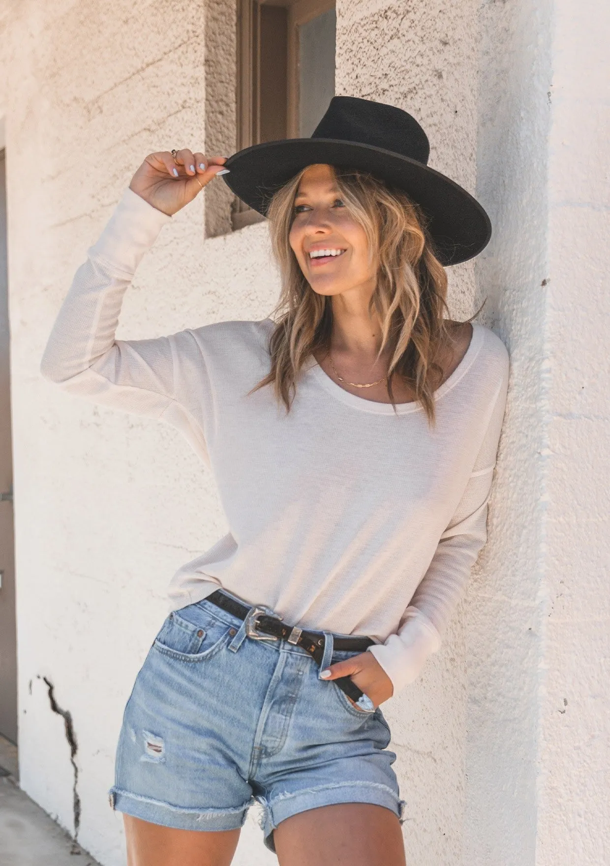 Long Sleeve Open Back Thermal