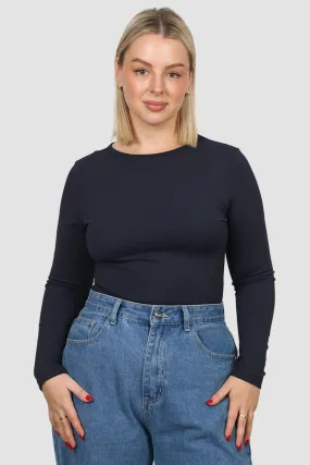 L/S BODYSUIT NAVY