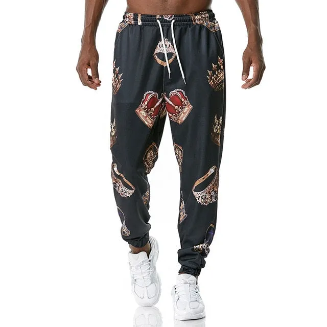 Luxury Royal Print Sweat Pants