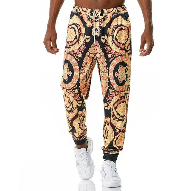Luxury Royal Print Sweat Pants