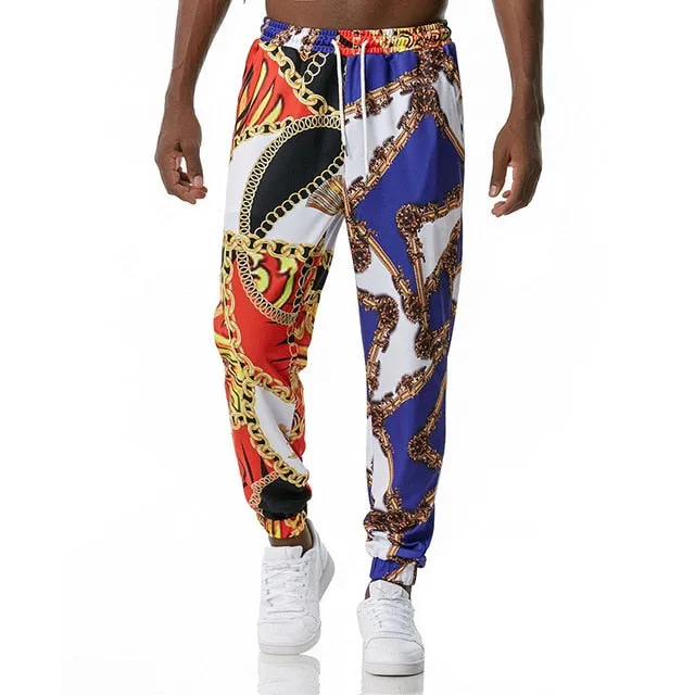 Luxury Royal Print Sweat Pants