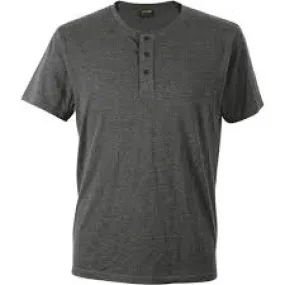 Mens Henley T-Shirt Short Sleeve