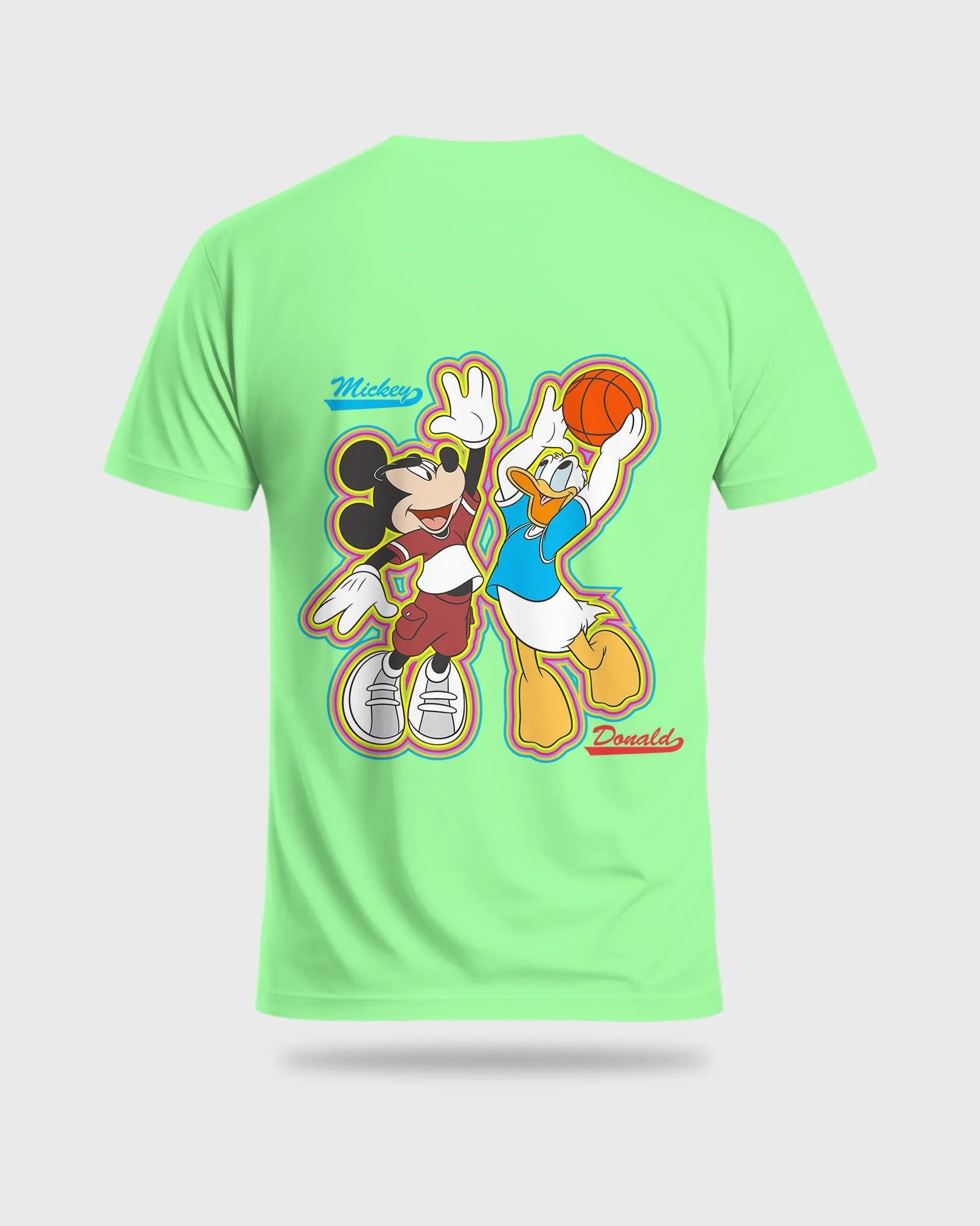 Mens Regular Tshirt Cartoon Disney Micky & Donald