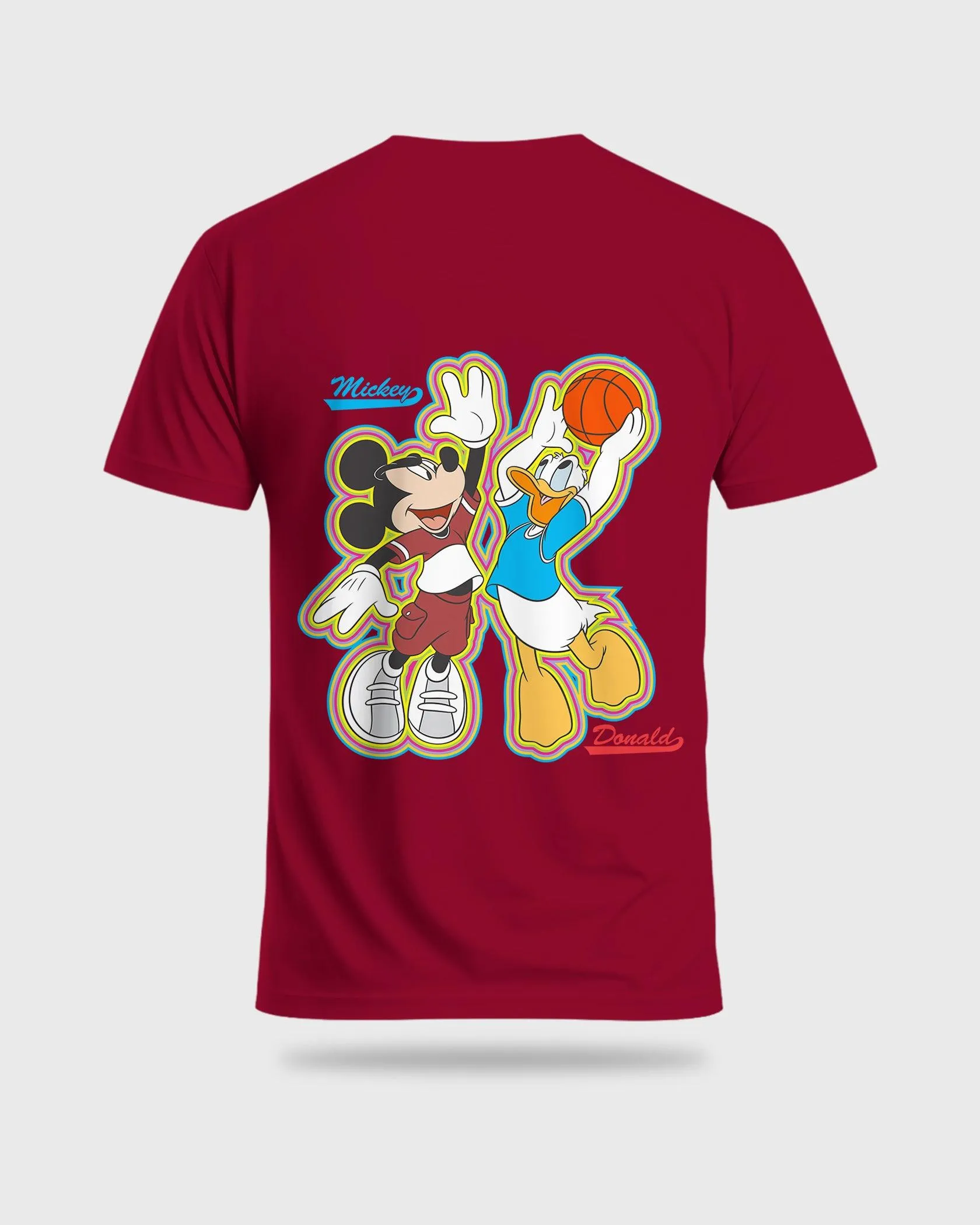 Mens Regular Tshirt Cartoon Disney Micky & Donald