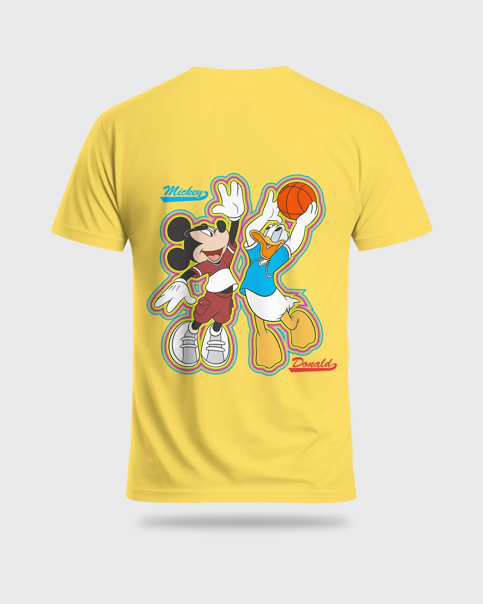 Mens Regular Tshirt Cartoon Disney Micky & Donald