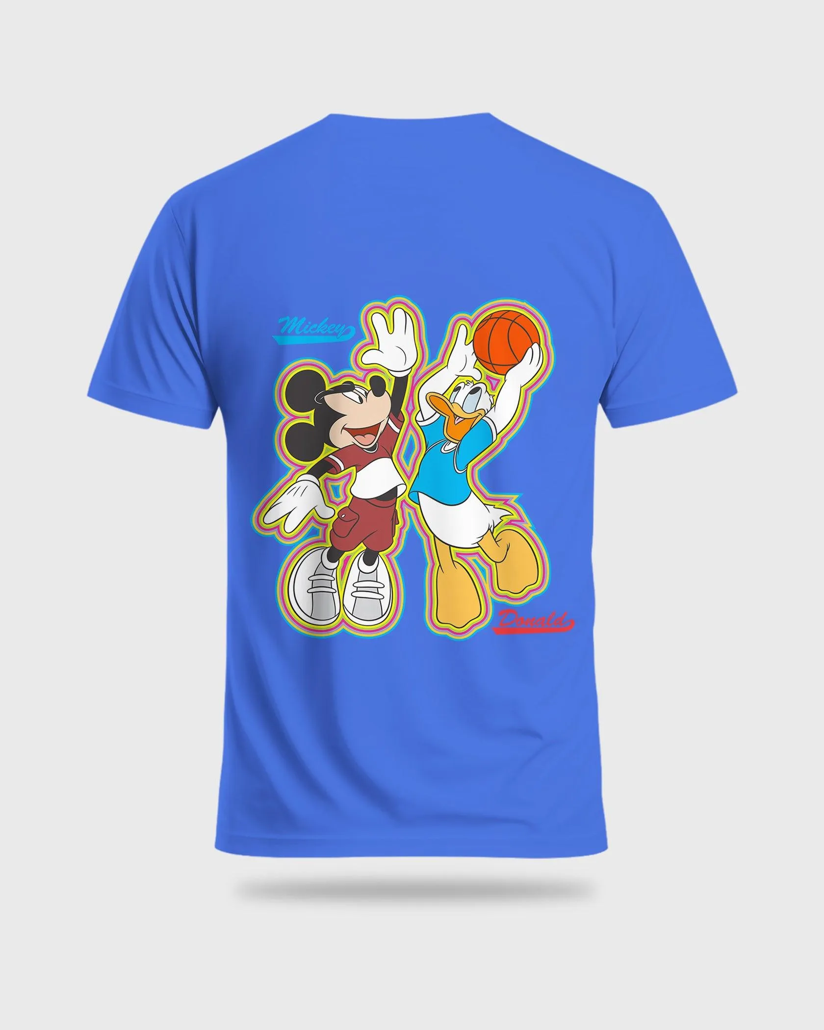 Mens Regular Tshirt Cartoon Disney Micky & Donald
