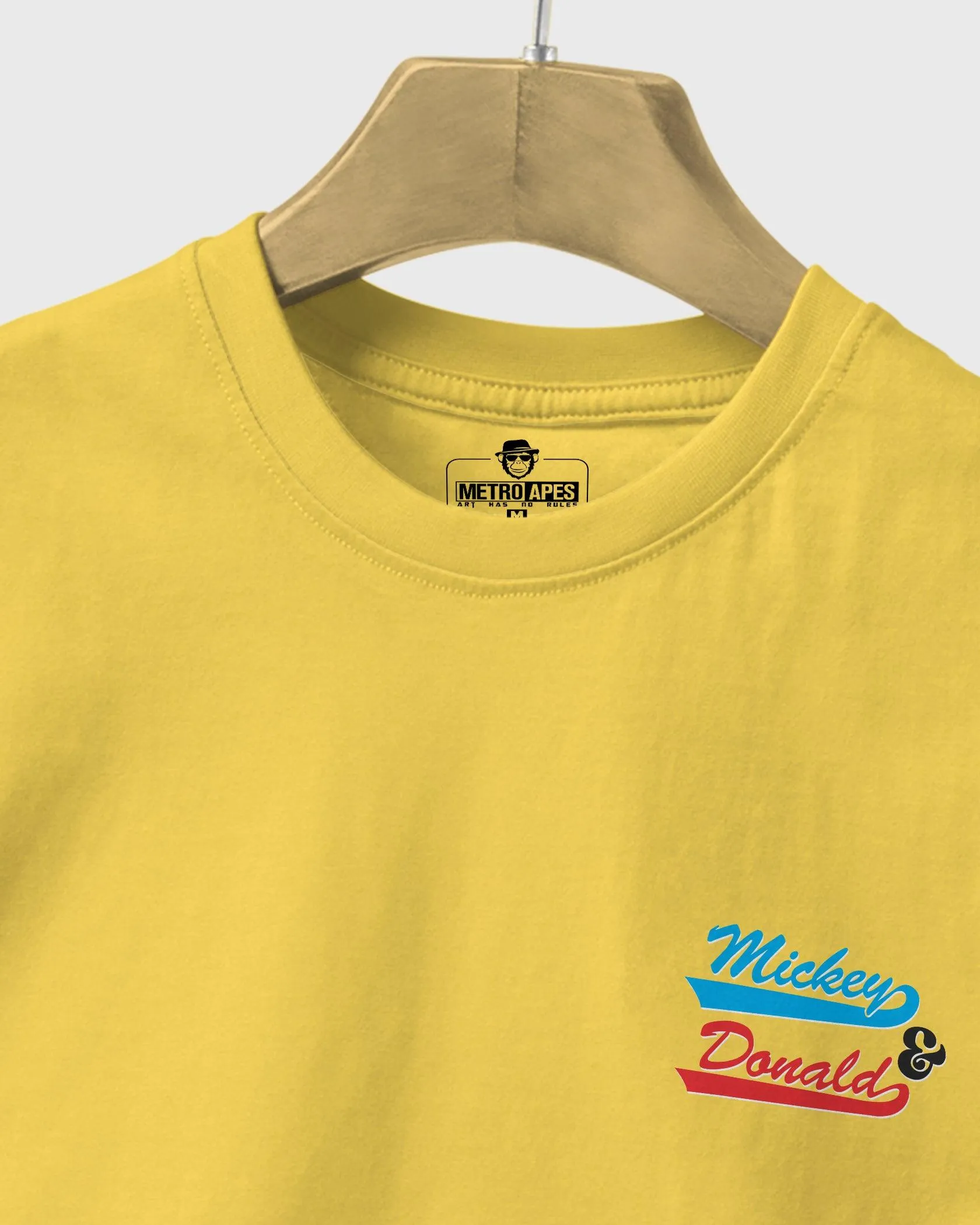 Mens Regular Tshirt Cartoon Disney Micky & Donald