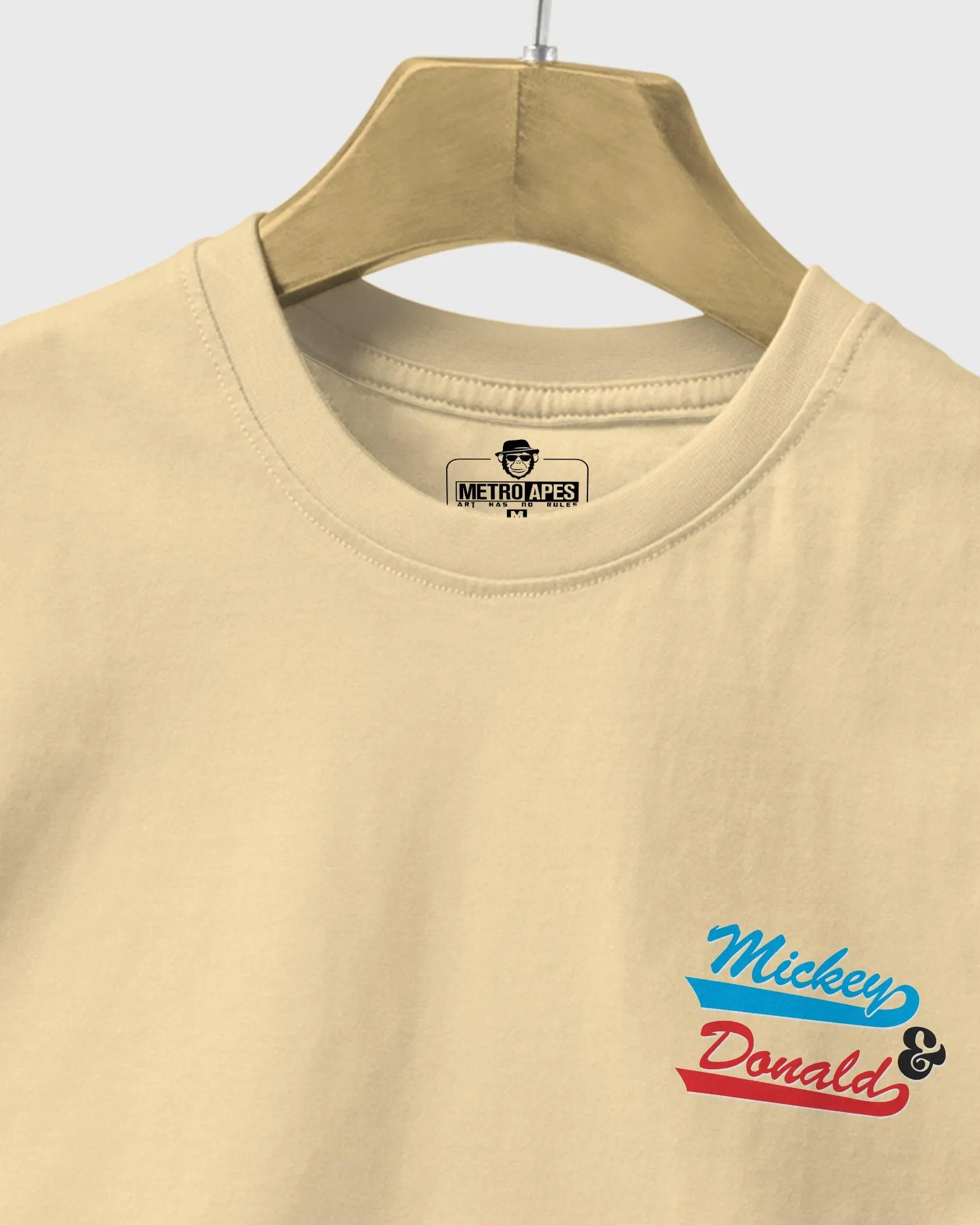 Mens Regular Tshirt Cartoon Disney Micky & Donald