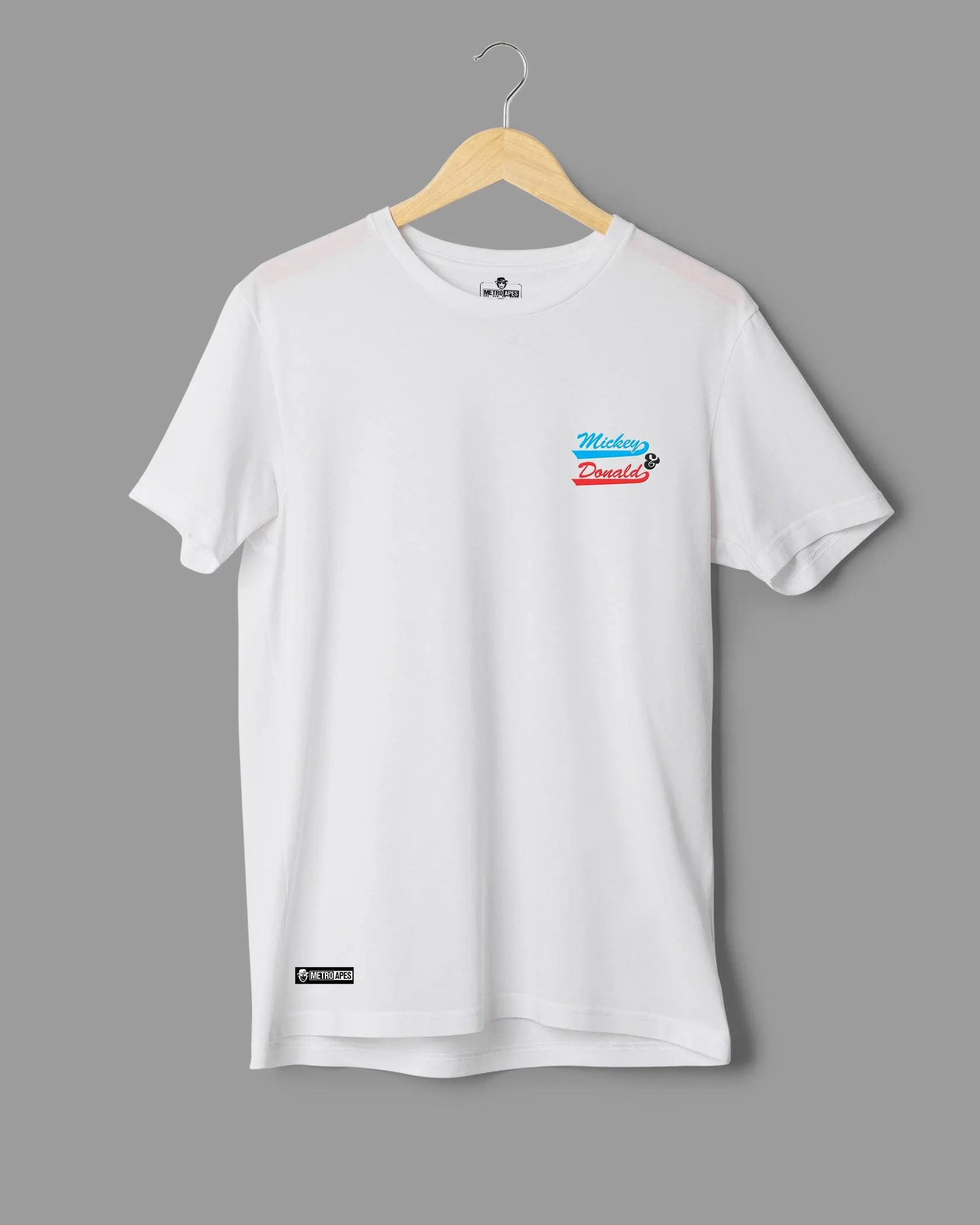 Mens Regular Tshirt Cartoon Disney Micky & Donald