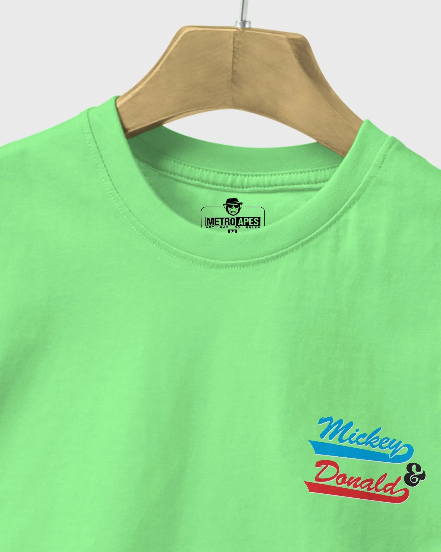 Mens Regular Tshirt Cartoon Disney Micky & Donald
