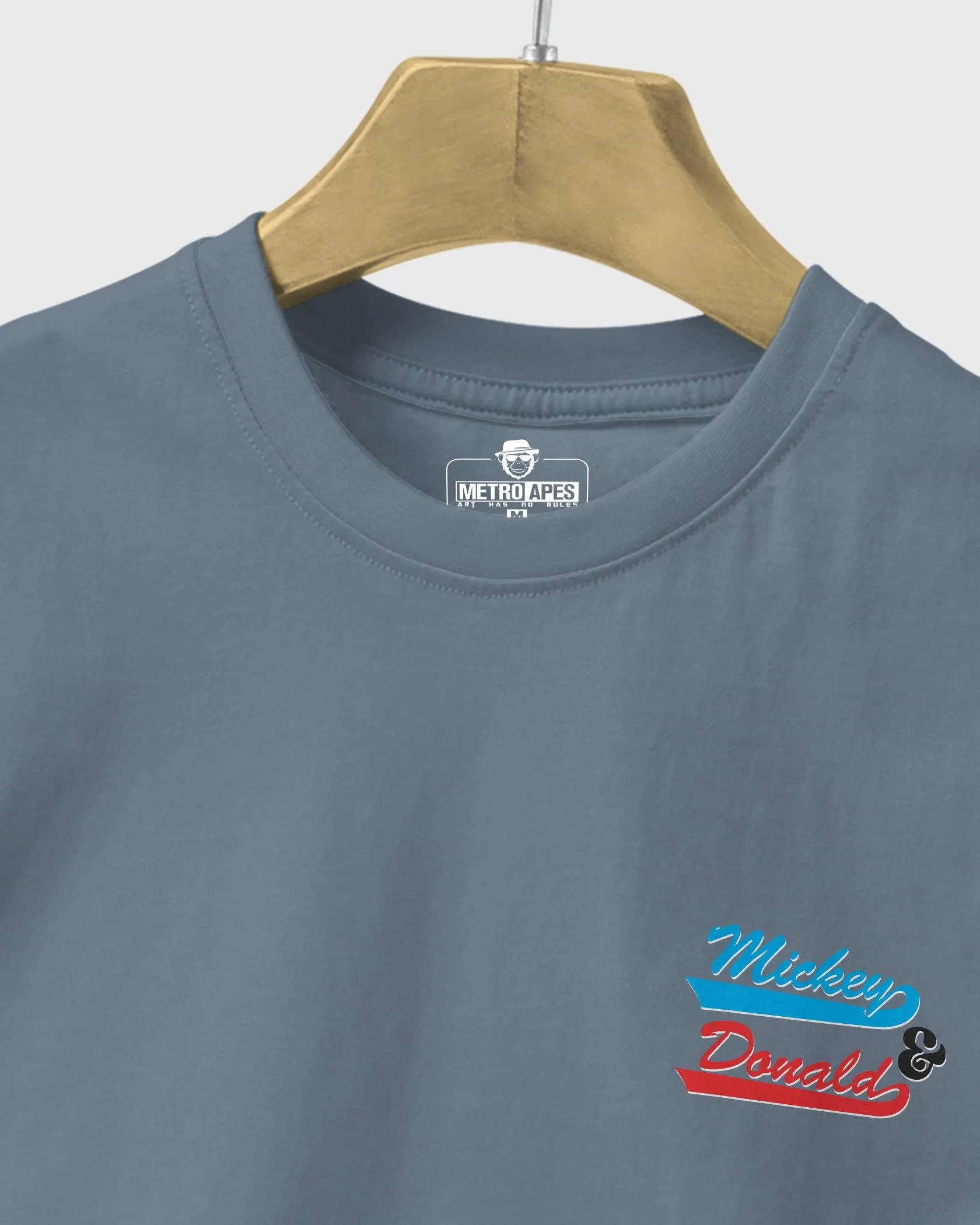 Mens Regular Tshirt Cartoon Disney Micky & Donald
