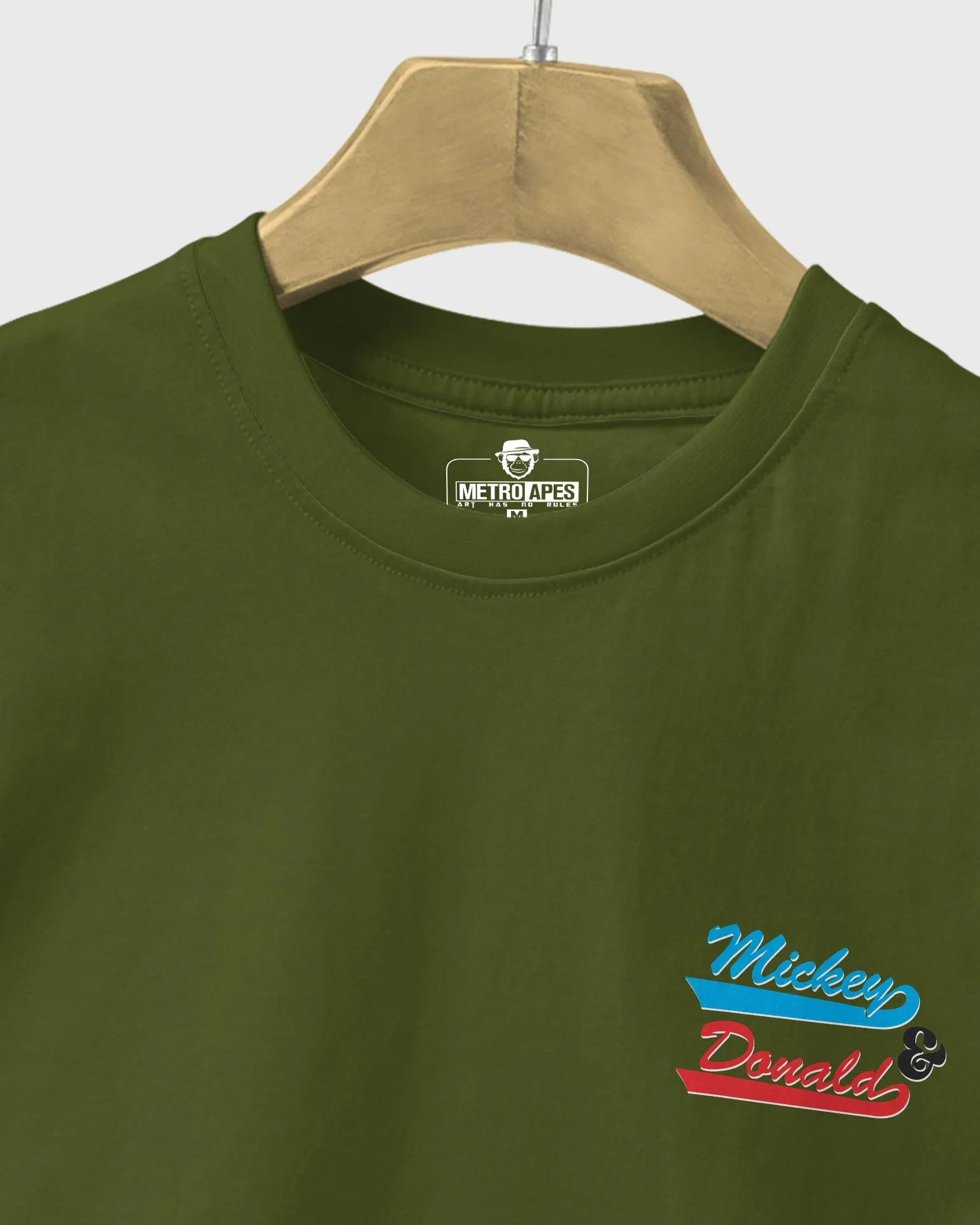Mens Regular Tshirt Cartoon Disney Micky & Donald