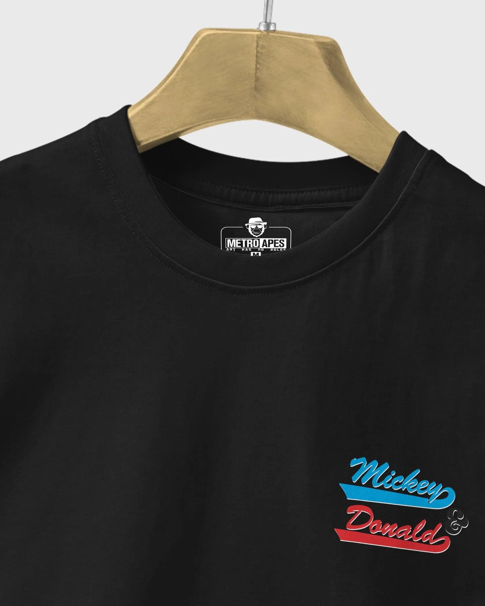 Mens Regular Tshirt Cartoon Disney Micky & Donald