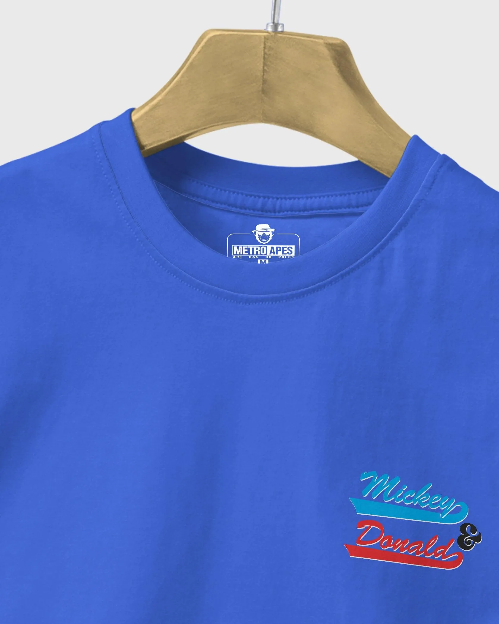 Mens Regular Tshirt Cartoon Disney Micky & Donald