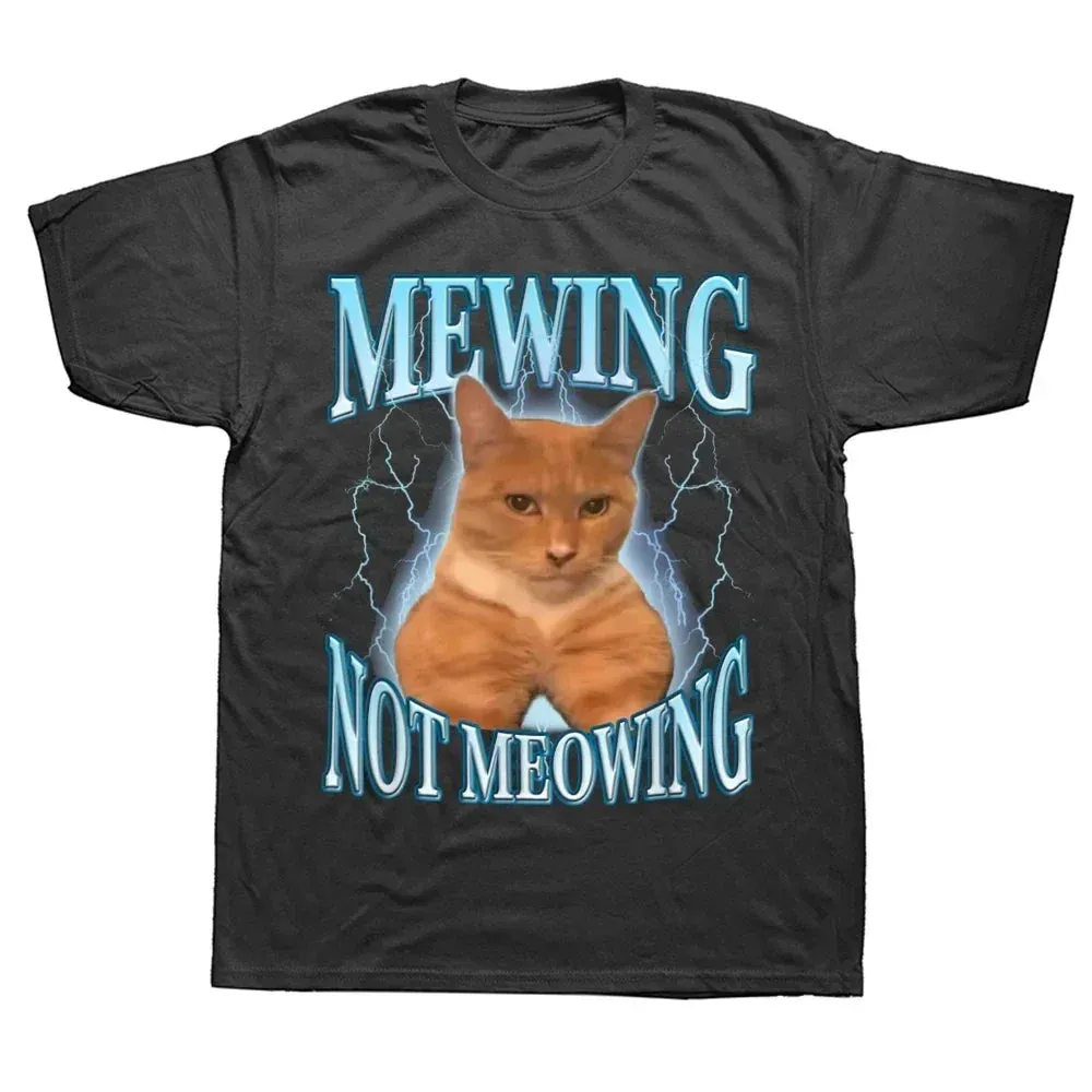 Mewing Not Meowing T Shirt cat t-shirt orange cat t-shirt